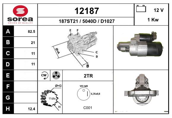 starter 12187 EAI
