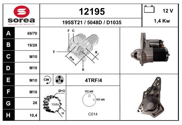 starter 12195 EAI