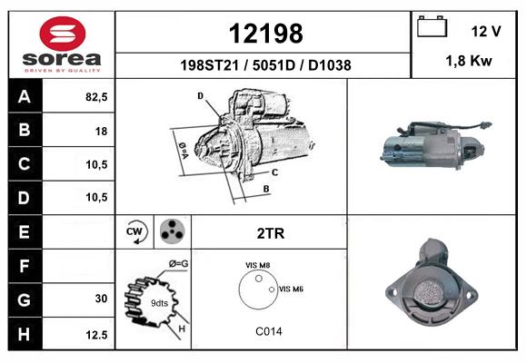 starter 12198 EAI