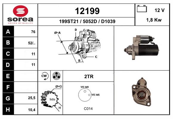 starter 12199 EAI