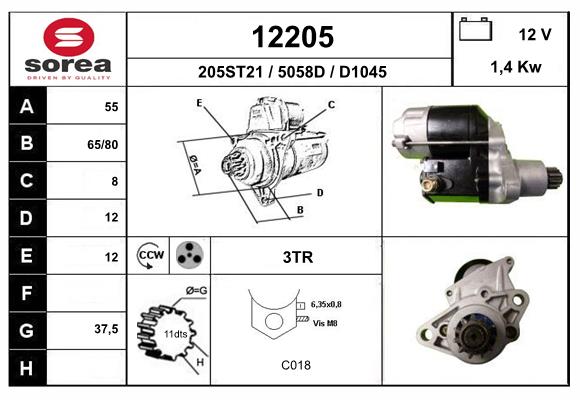 starter 12205 EAI