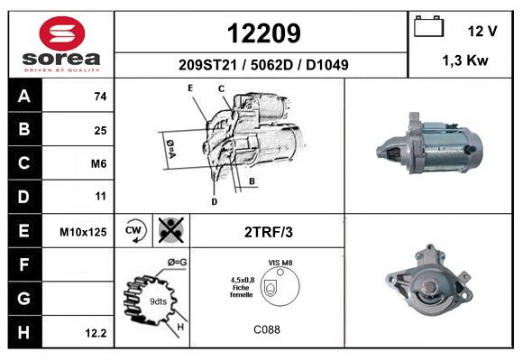 starter 12209 EAI