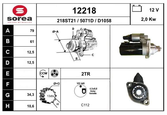 Starter 12218 EAI