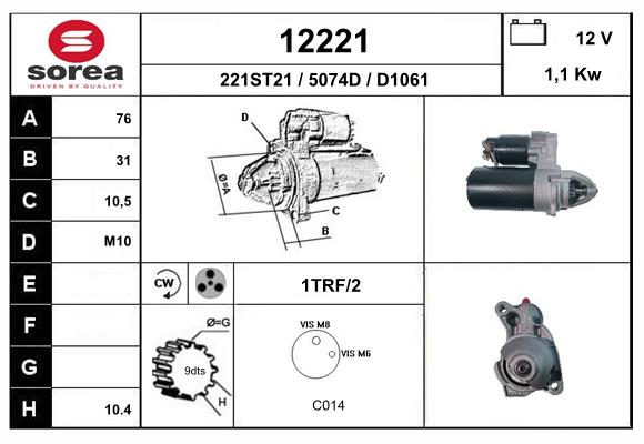 starter 12221 EAI