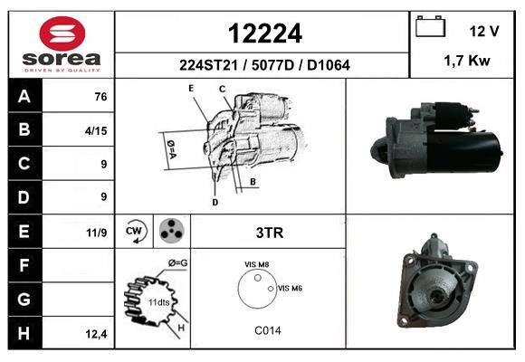 starter 12224 EAI