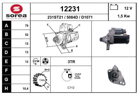 starter 12231 EAI