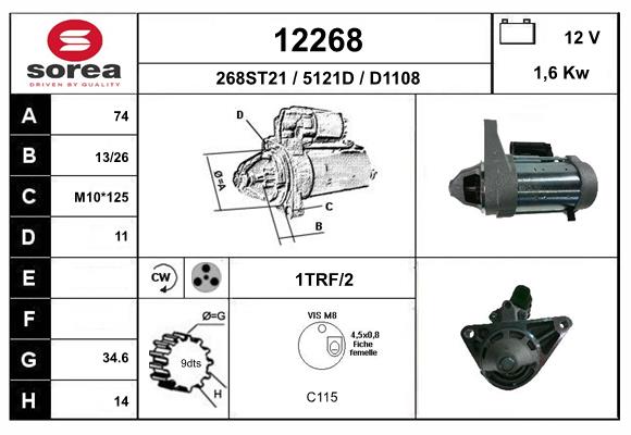 starter 12268 EAI