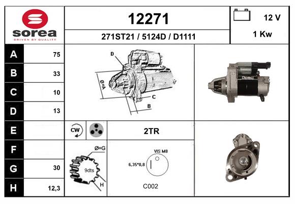 starter 12271 EAI