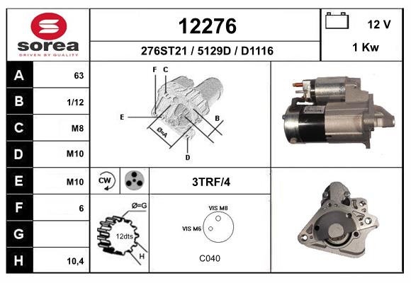 starter 12276 EAI