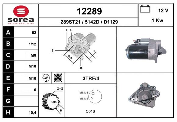 starter 12289 EAI
