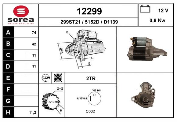starter 12299 EAI