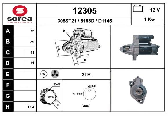 starter 12305 EAI
