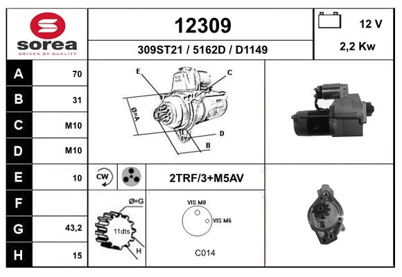 starter 12309 EAI
