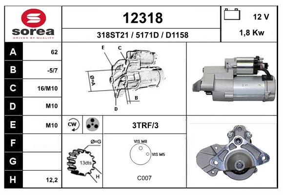 Starter 12318 EAI