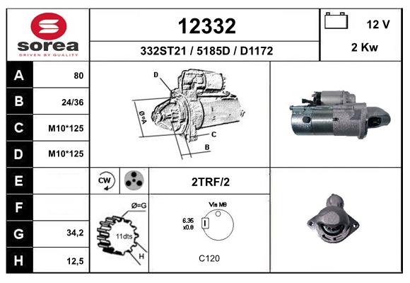 starter 12332 EAI