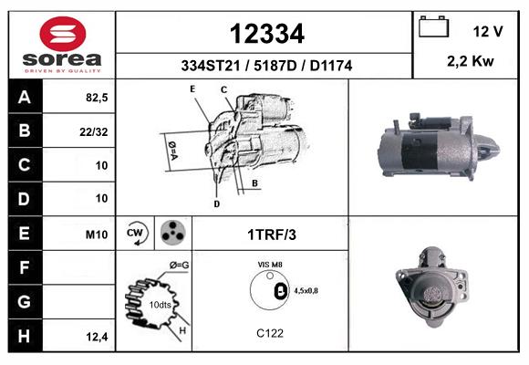 starter 12334 EAI