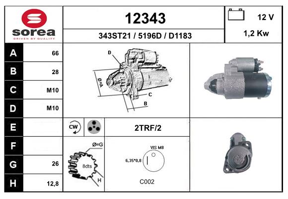 starter 12343 EAI