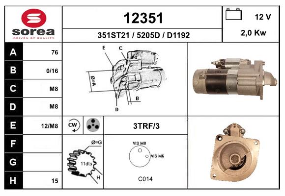 starter 12351 EAI