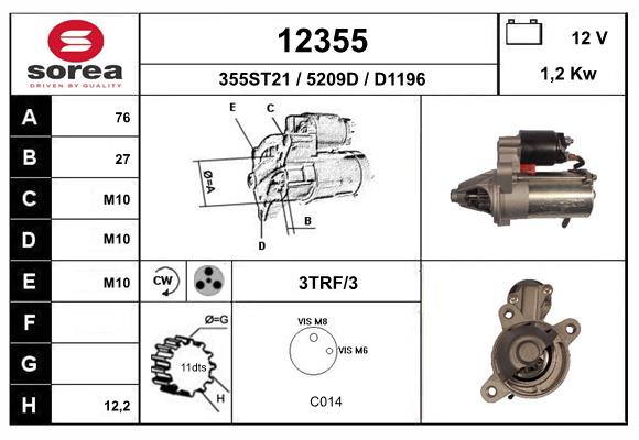 Starter 12355 EAI