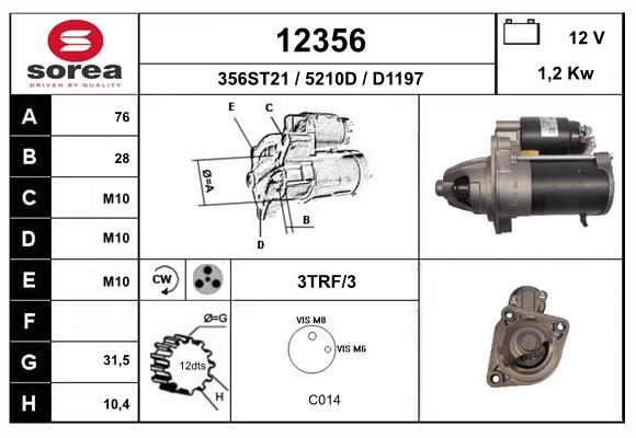 Starter 12356 EAI