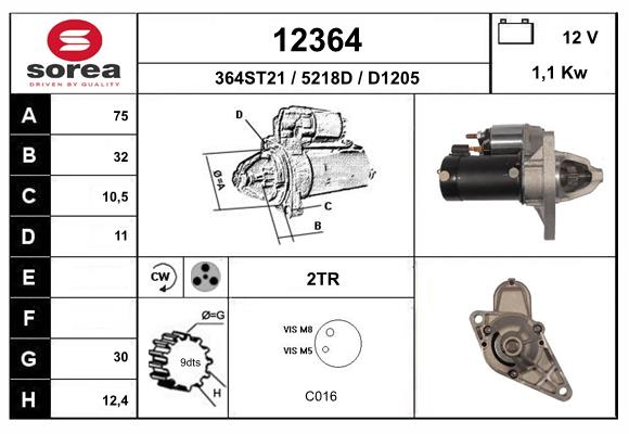 starter 12364 EAI