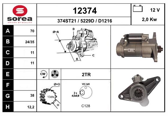 starter 12374 EAI