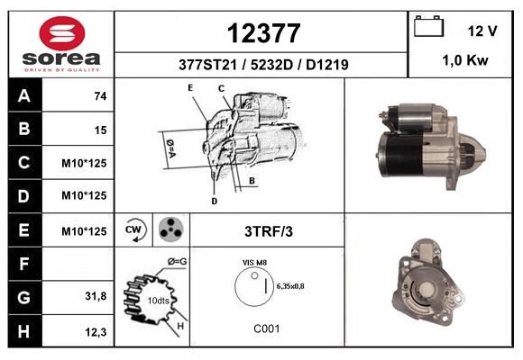 starter 12377 EAI