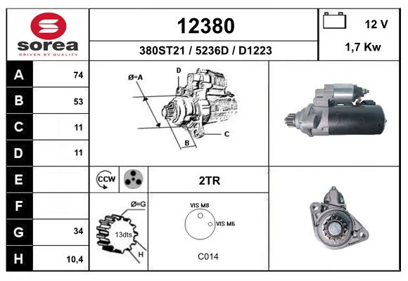 Starter 12380 EAI