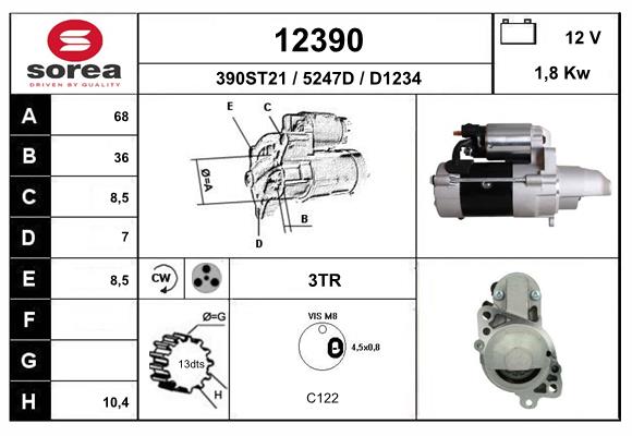 Starter 12390 EAI