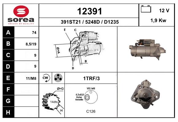 starter 12391 EAI