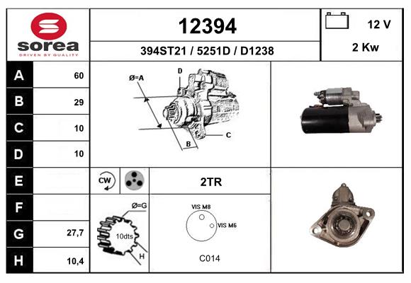 starter 12394 EAI