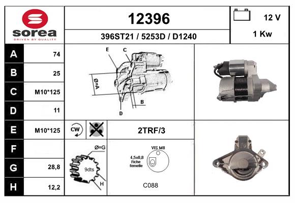 starter 12396 EAI