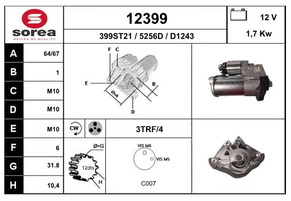 Starter 12399 EAI