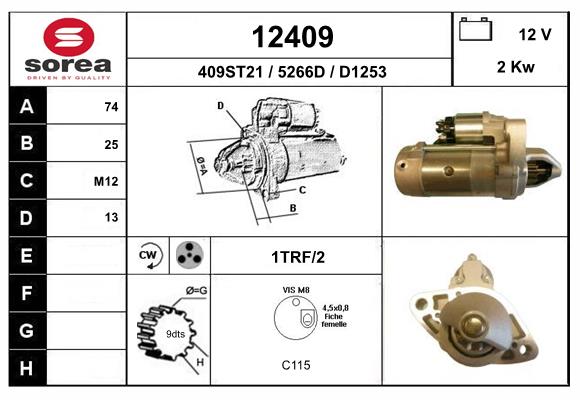 starter 12409 EAI