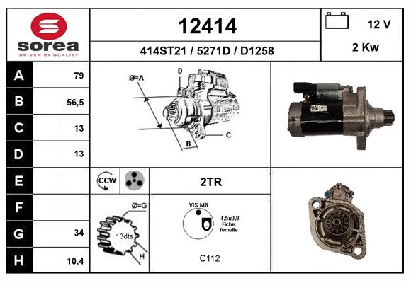 Starter 12414 EAI