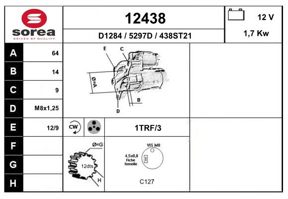 starter 12438 EAI