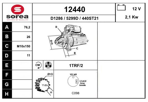 starter 12440 EAI