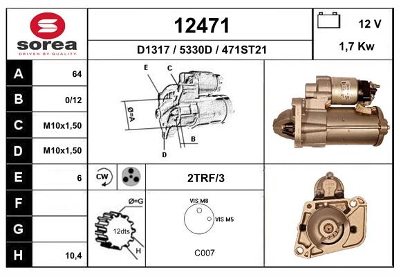 starter 12471 EAI