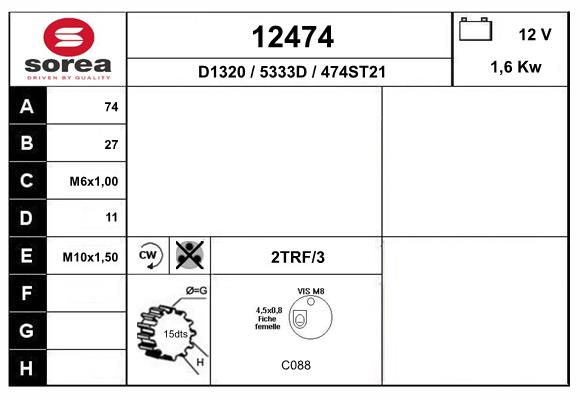 starter 12474 EAI