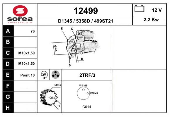 starter 12499 EAI