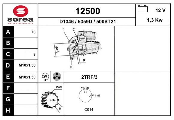 starter 12500 EAI