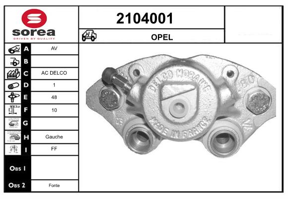Etrier frana 2104001 EAI