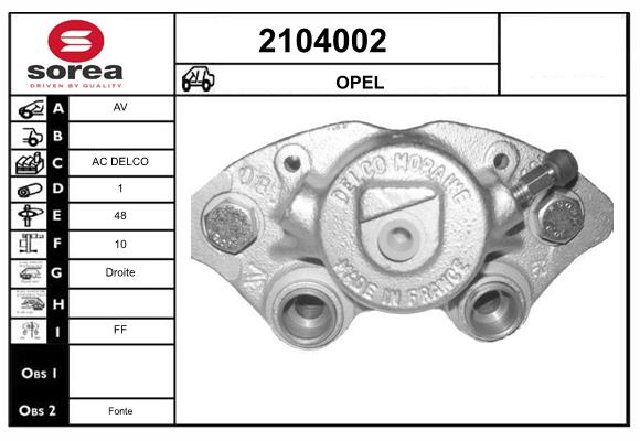 Etrier frana 2104002 EAI