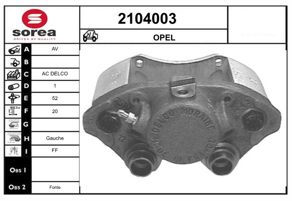 Etrier frana 2104003 EAI