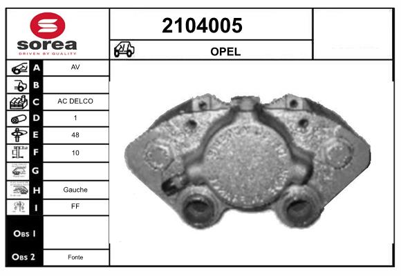 Etrier frana 2104005 EAI