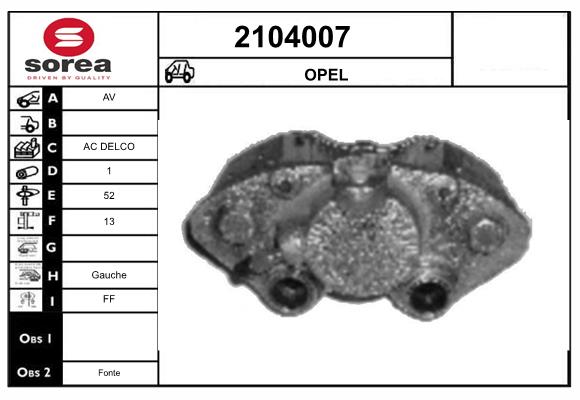 Etrier frana 2104007 EAI