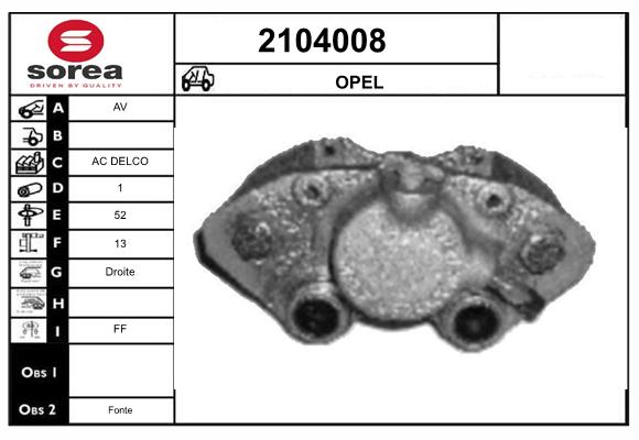 Etrier frana 2104008 EAI