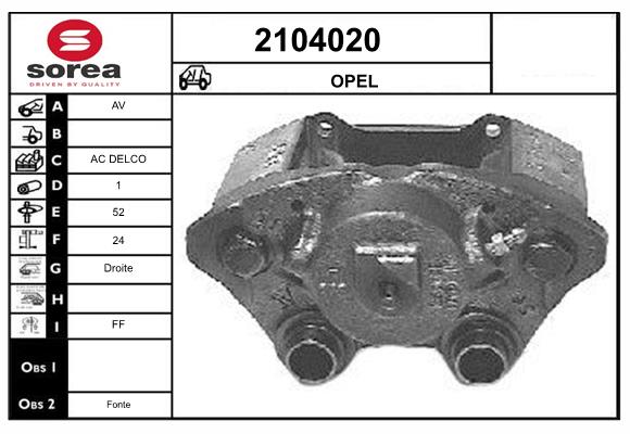 Etrier frana 2104020 EAI