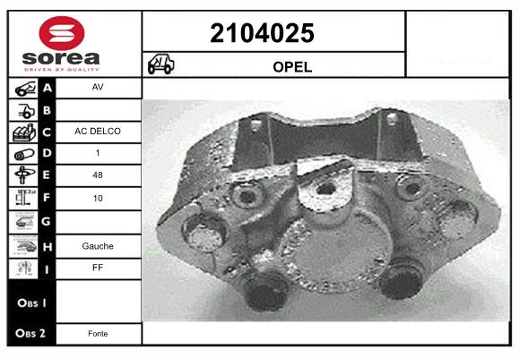 Etrier frana 2104025 EAI