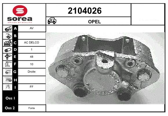 Etrier frana 2104026 EAI